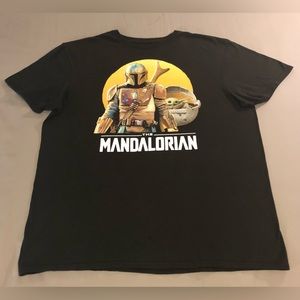 Star Wars Mandalorian Black T-Shirt Size Large
